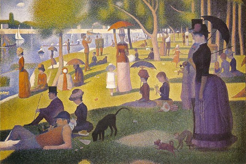 Georges Seurat Sunday Afternoon on the Island of La Grande Jatte Norge oil painting art